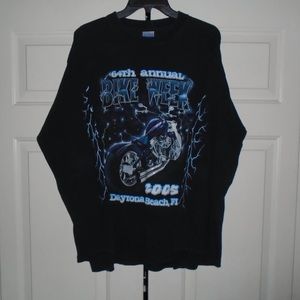 Vtg 2005 Daytona Beach Bike Week long-sleeve